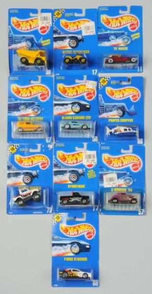 Appraisal: Lot of Mattel Hot Wheels Blue Card Vehicles Description Includes