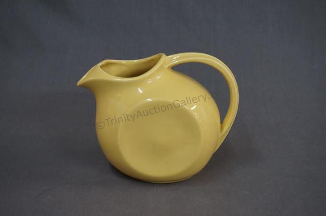 Appraisal: Vintage McCoy Plain Yellow Tilt Pitcher ca 's 's- 's