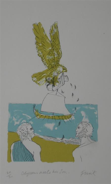 Appraisal: DAME ELISABETH FRINK BRITISH - ODYSSEUS MEETS HIS SON Screenprint