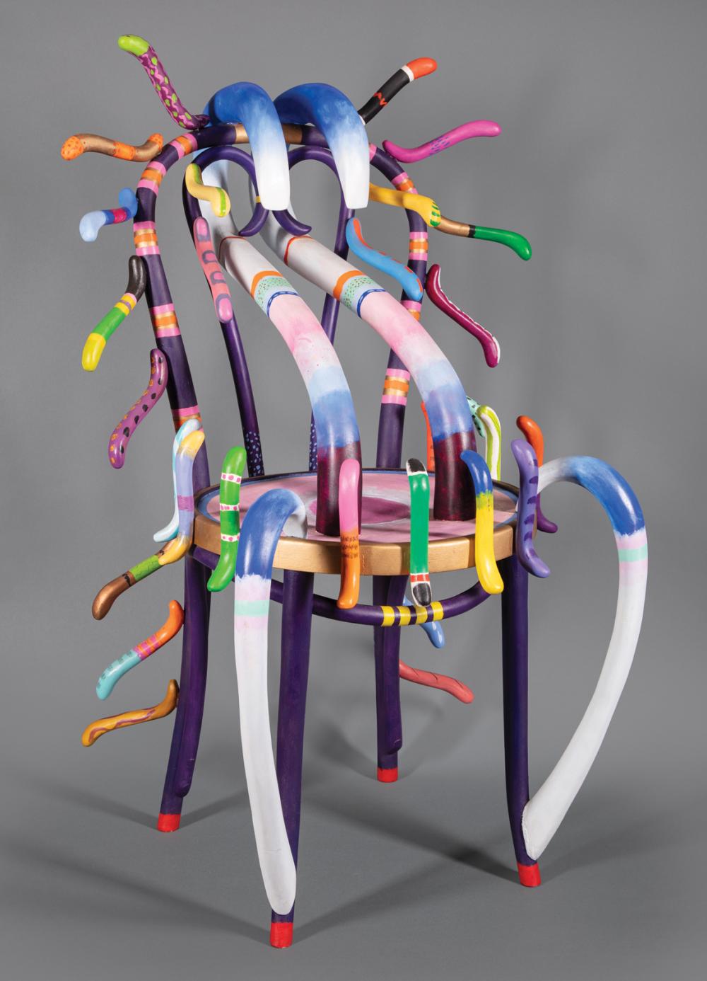 Appraisal: Ida Rittenberg Kohlmeyer American New Orleans - Medusa Chair polychromed