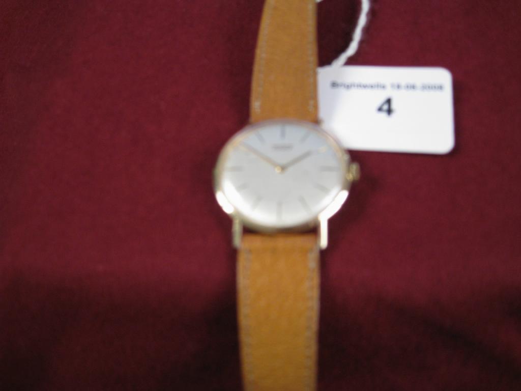 Appraisal: A Gent's Tissot Wristwatch with circular dial in k gold