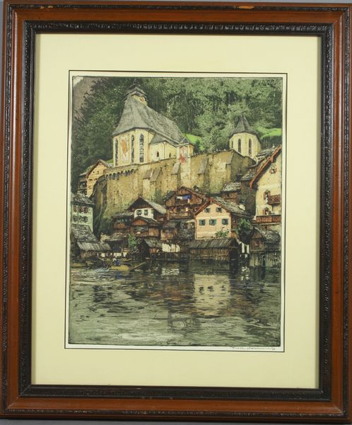 Appraisal: Tanna Kasimir-Hoernes Australian American - Austria Hallstatt colored etching and