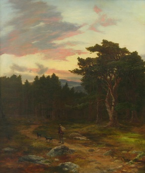 Appraisal: Peter Graham R A British - Evening in the Woods