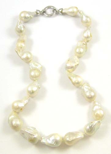 Appraisal: PRINCESS LENGTH BAROQUE PEARL NECKLACE - inches in length and