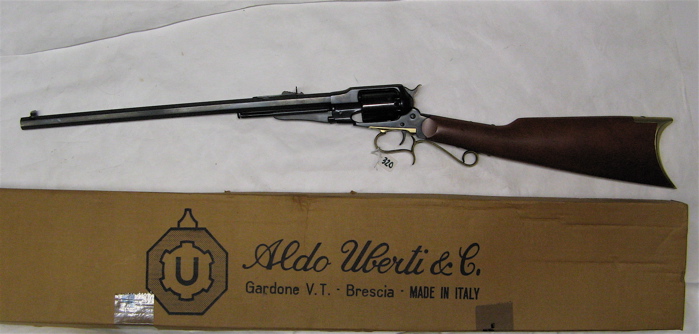 Appraisal: ALDO UBERTI CO MODEL NEW ARMY PERCUSSION REVOLVING CARBINE caliber