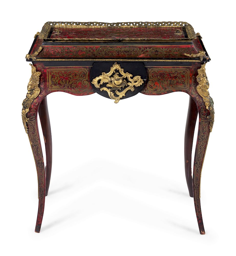 Appraisal: A Napoleon III Boulle Marquetry Jardiniere Table A Napoleon III