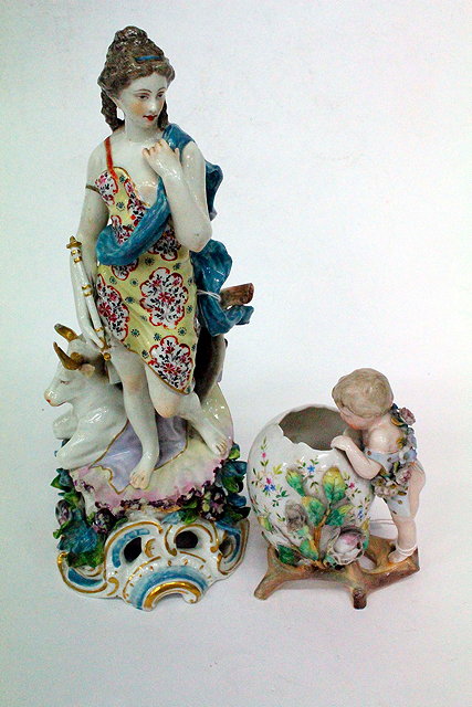 Appraisal: A SAMPSON PORCELAIN FIGURINE AFTER A DERBY ORIGINAL OF EUROPA