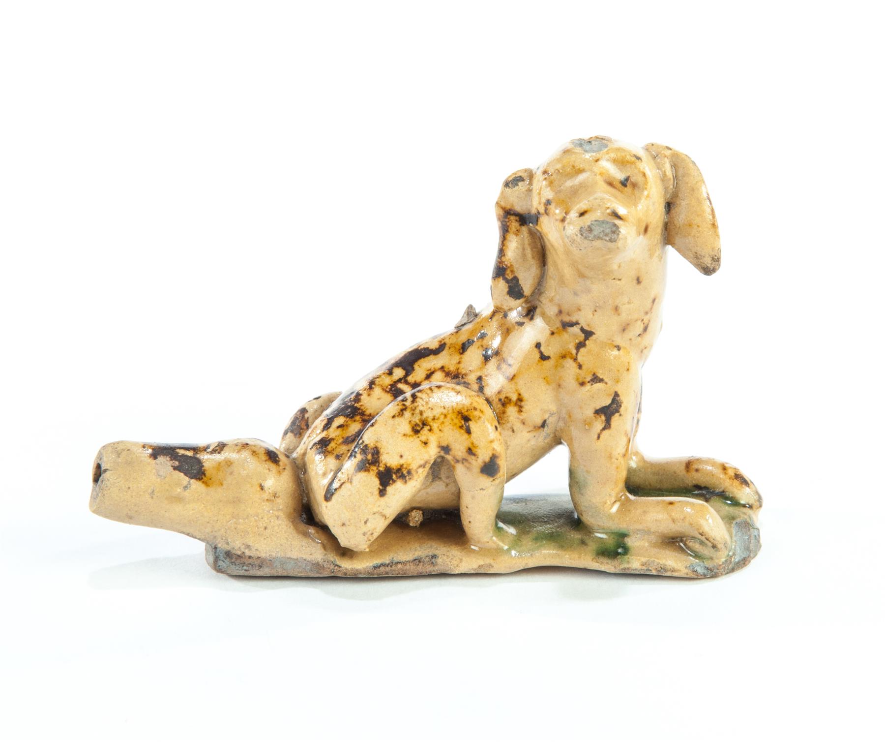 Appraisal: OHIO WHIMSICAL CHILD'S POTTY WHISTLE IN FORM OF PUPPY Muskingham