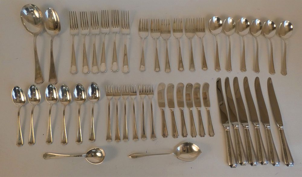 Appraisal: GORHAM FAIRFAX SILVER FLATWARE SET piece sterling silver flatware set