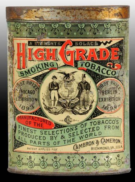 Appraisal: High Grade Oval Vertical Pocket Tobacco Tin Description Manufactured by