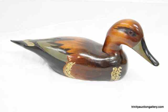 Appraisal: Hand Made Painted Wood Duck DecoyFrom the estate is a