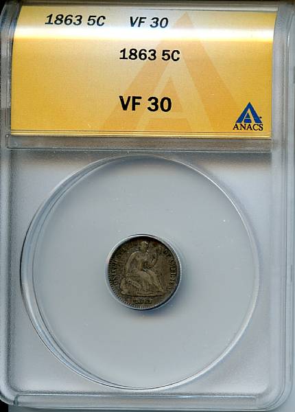 Appraisal: H C VF ANACS PCGS A problem free key issue