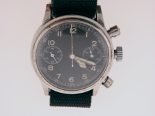 Appraisal: German Chronograph WWII in waterproof steel case mm This lot