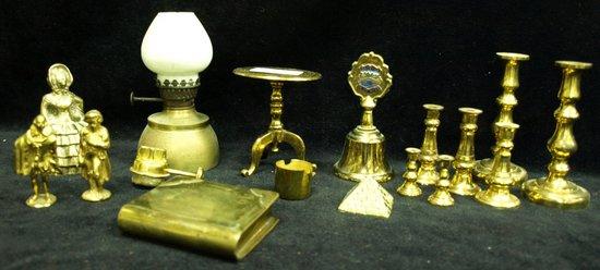 Appraisal: Sundry miniature brass items