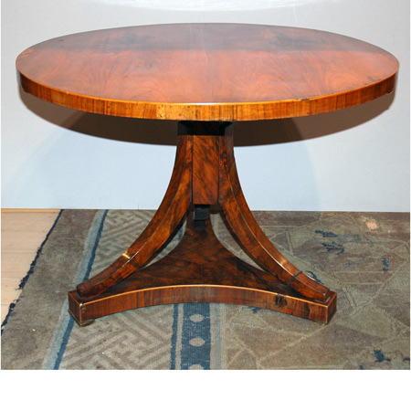 Appraisal: Biedermeier Walnut Low Table Estimate -