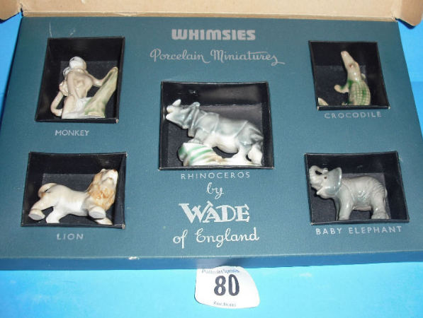 Appraisal: Wade Box Set of first version Whimsies Wild Animals Set