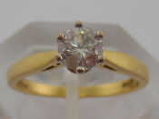 Appraisal: A solitaire diamond ring the brilliant approx carat marked to