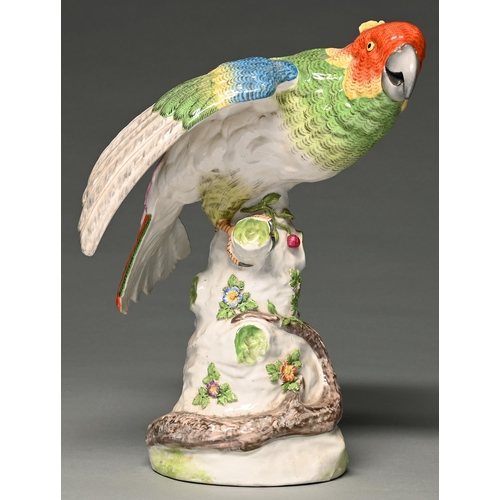 Appraisal: A French porcelain model of a parrot Achille Bloch c