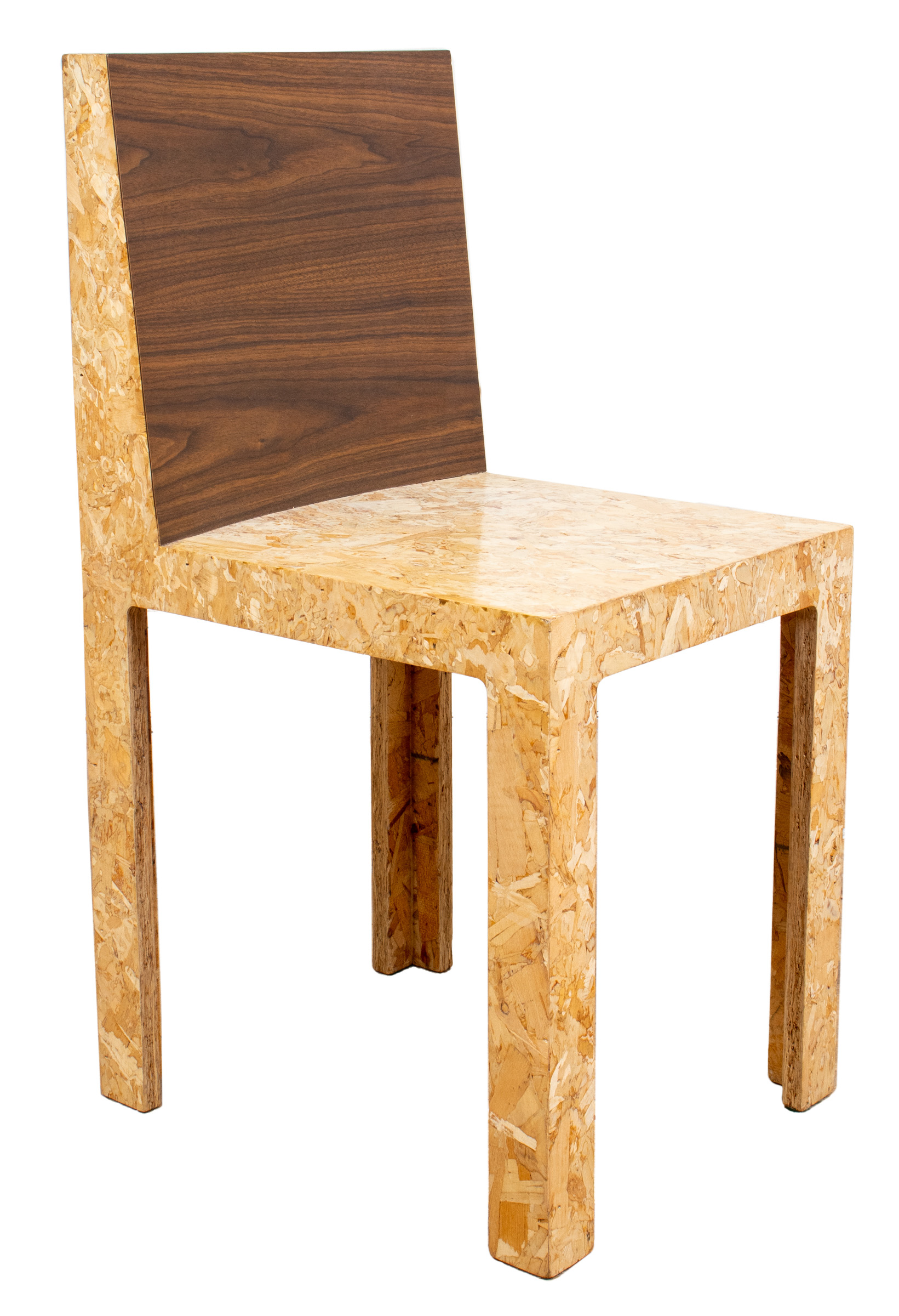 Appraisal: CHRIS RUCKER CONTEMPORARY FAUX WOOD SIDE CHAIR Chris Rucker contemporary