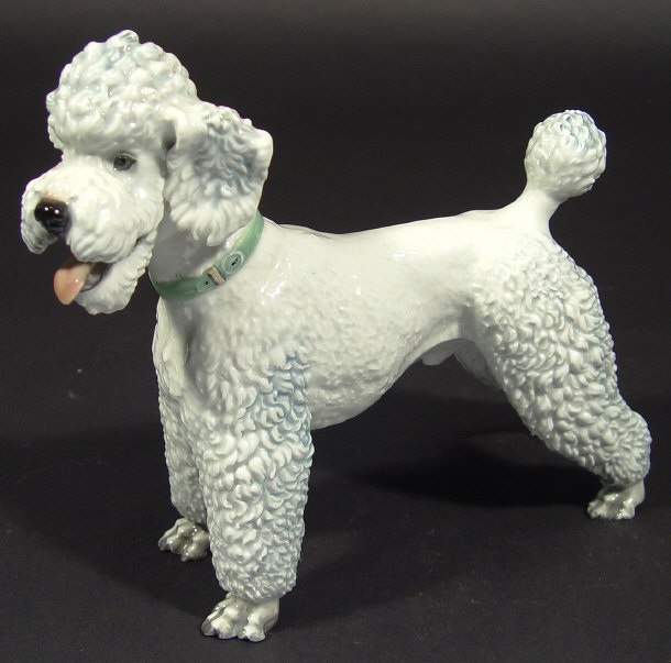 Appraisal: Rosenthal china poodle modelled by Prof Karner with hand painted