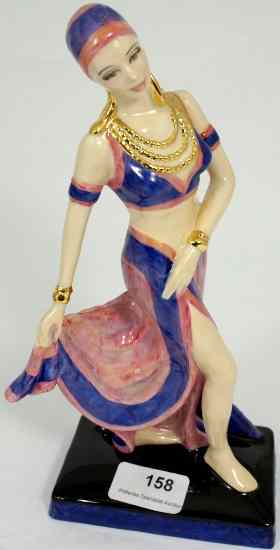 Appraisal: Peggy Davies Figure Egyptian Dancer limited edition and boxed