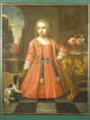 Appraisal: OOC - Period Jacobean life-size portrait of an aristocratic young