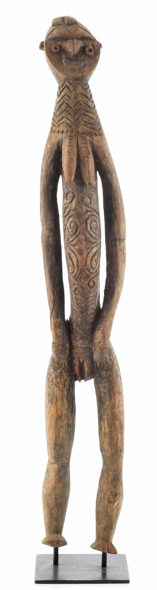 Appraisal: NOGWI FEMALE FIGURE early th century Washkuk area Nukuma culture