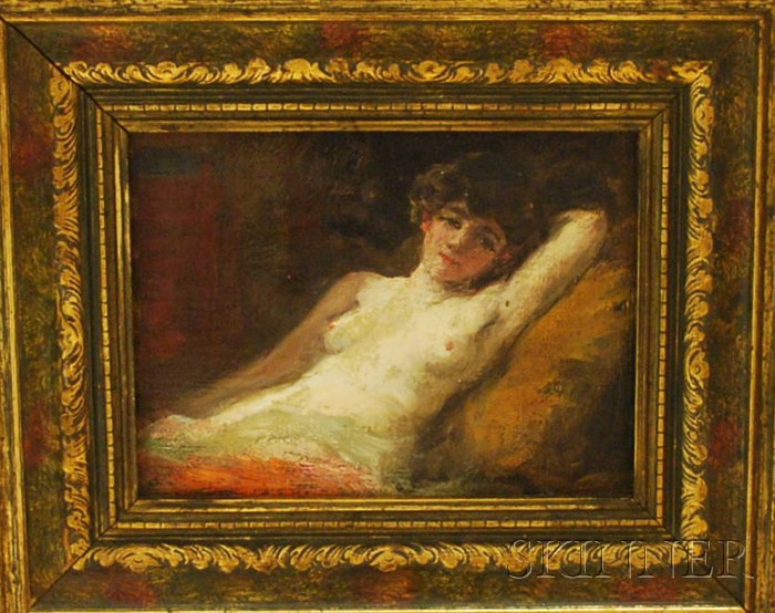 Appraisal: Attributed to Charles Paul Gruppe American - Siesta Unsigned inscribed