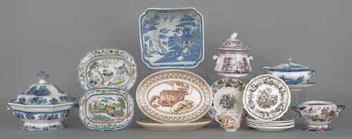 Appraisal: Miscellaneous English ceramics to include Staffordshire ironstone pearlware etc