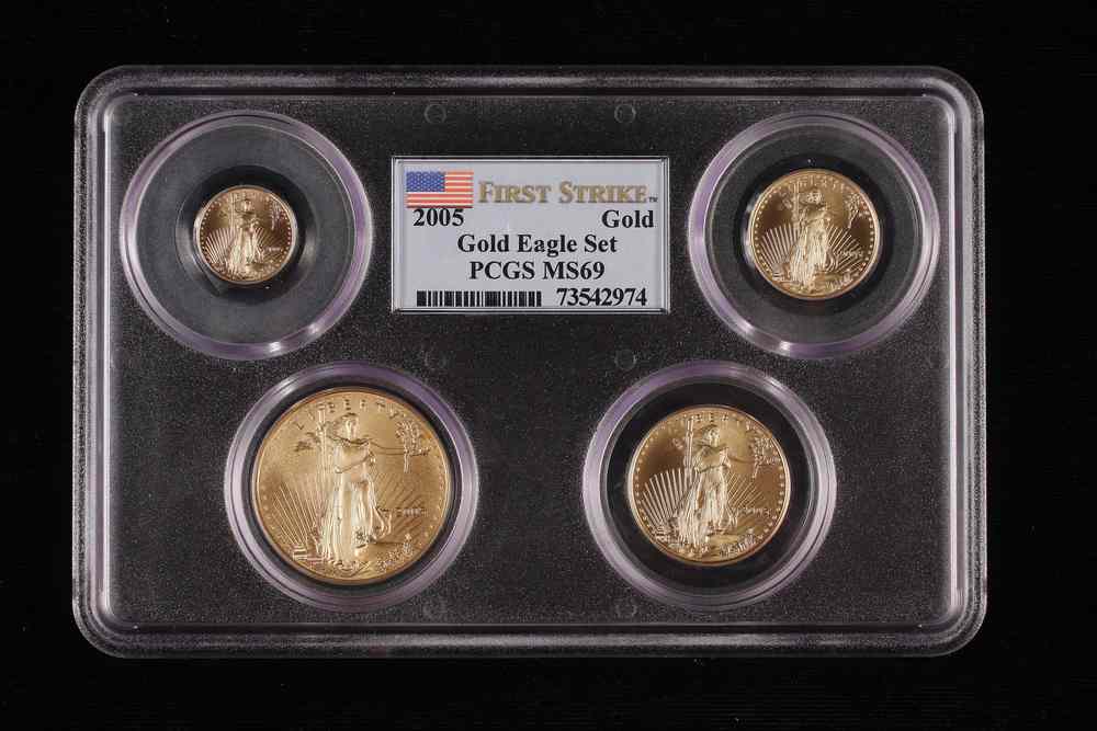 Appraisal: COINS - First Strike American Eagle gold coins set PCGS