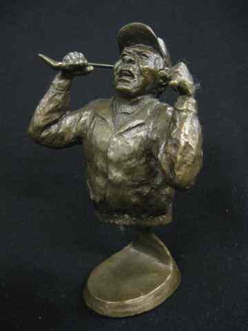 Appraisal: Mark Hopkins Bronze ''Angry Golfer'' of '' well listed artist