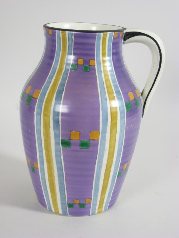 Appraisal: A Wilkinson Royal Stafford Clarice Cliff large Jug with early