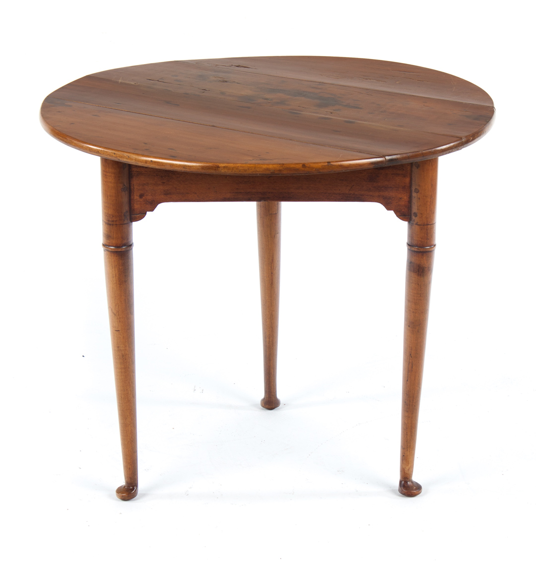 Appraisal: American Queen Anne maple tavern table mid- th century in