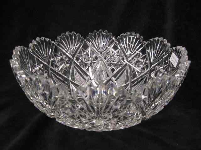 Appraisal: Hawkes Cut Glass Fruit Bowl center double star '' signed