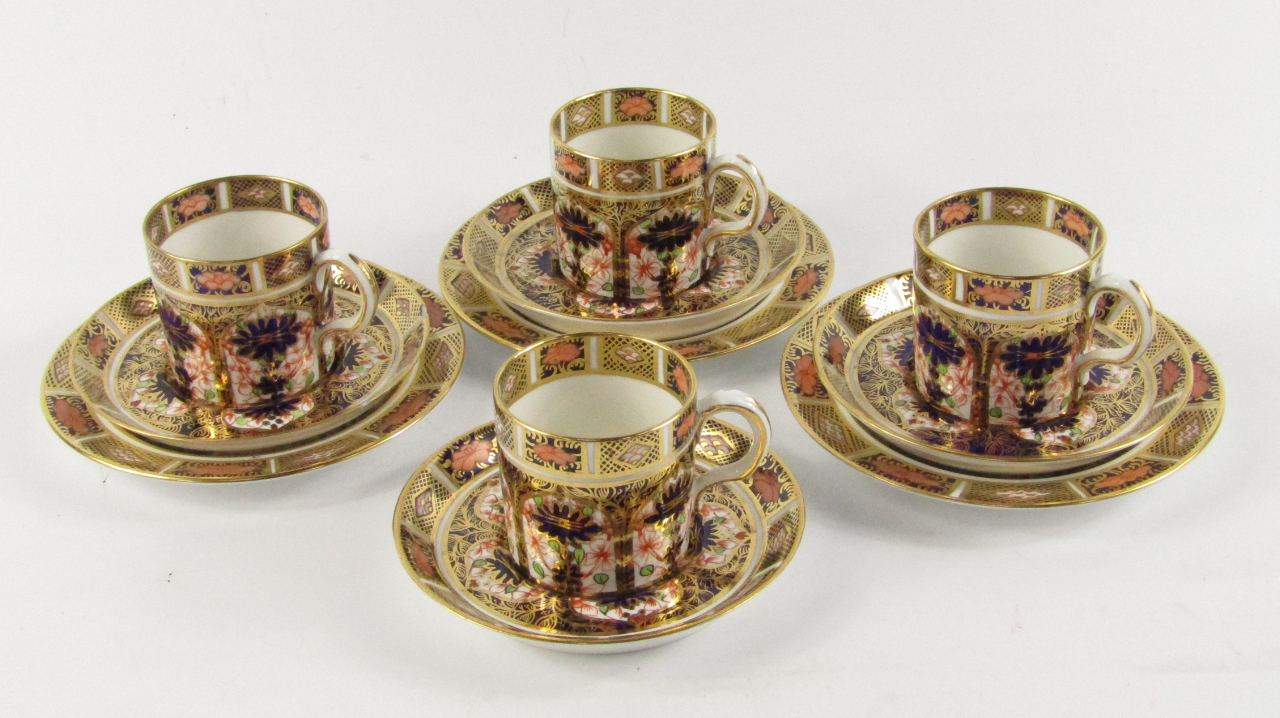 Appraisal: A set of four Royal Crown Derby Olde Imari demi-taste