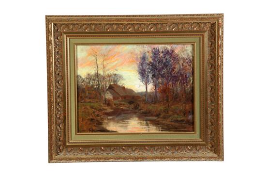 Appraisal: RIVER LANDSCAPE BY WILLIAM MERRIT POST CONNECTICUT NEW YORK -