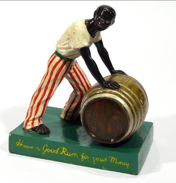 Appraisal: Hand painted composite negro advertising figure 'Have a good rum