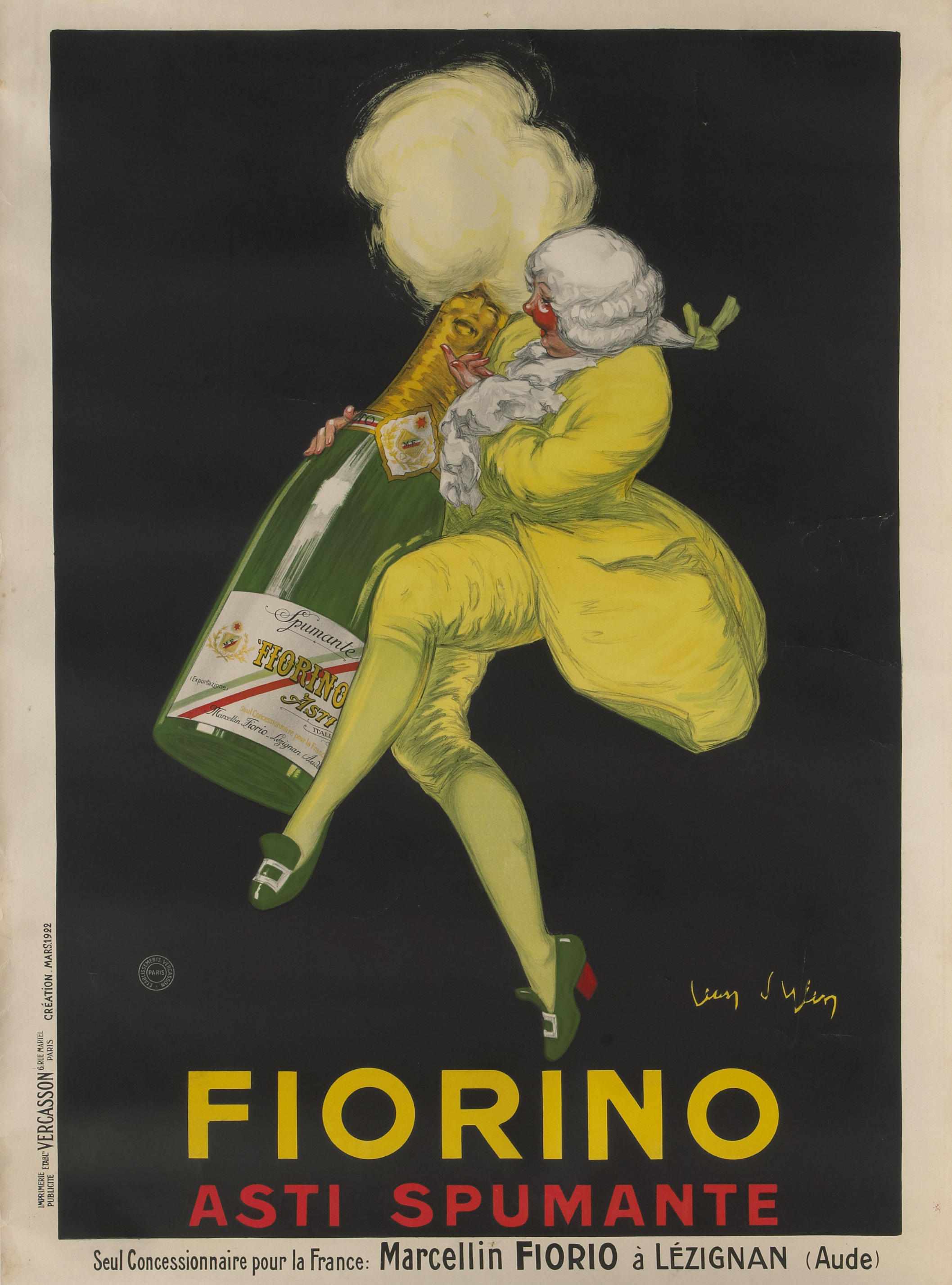 Appraisal: Jean Dylen American - Fiorino Asti Spumante Lithographic poster in