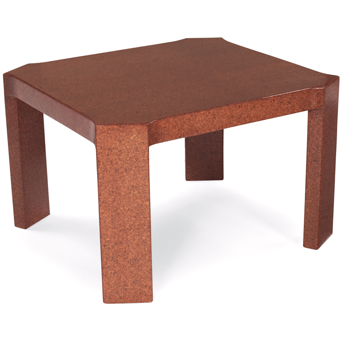 Appraisal: Paul Frankl cork occasional table by Johnson Furniture Co cork-covered