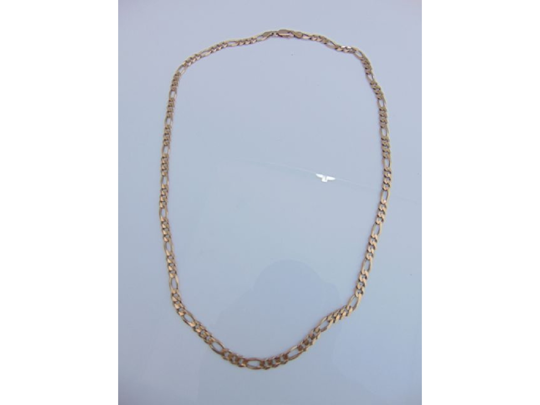 Appraisal: A ct gold curb-link necklace g