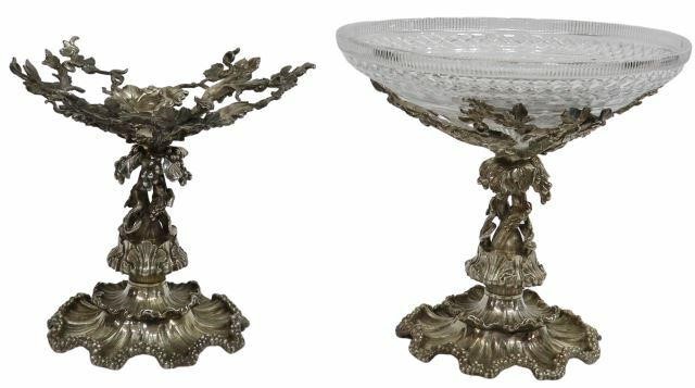 Appraisal: pair English Victorian centerpiece compotes Elkington Company Birmingham late th