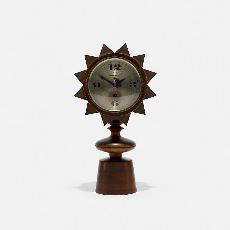 Appraisal: George Nelson Associates Chess Piece table clock model George Nelson