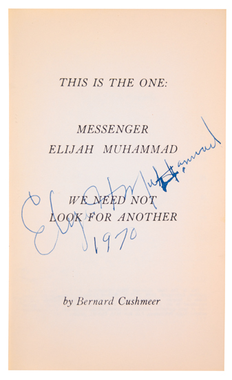 Appraisal: ISLAM MUHAMMAD ELIJAH This is the One Messenger Elijah Muhammad