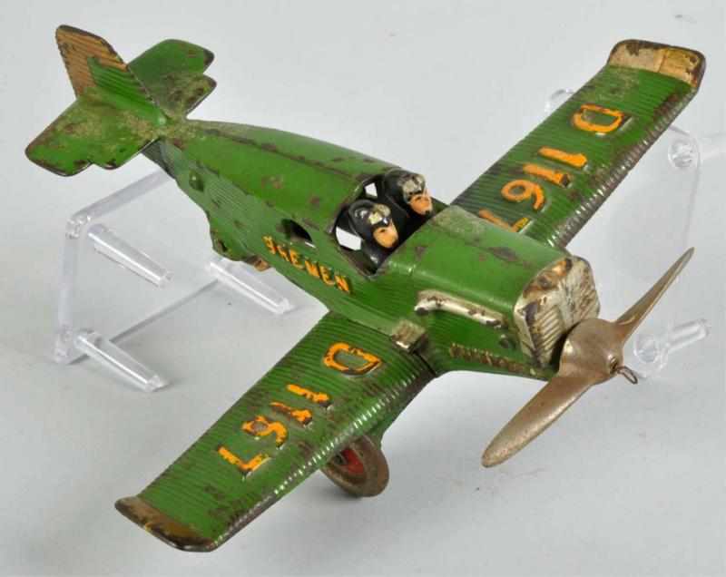 Appraisal: Cast Iron Hubley Bremen Airplane Toy Description American Larger size