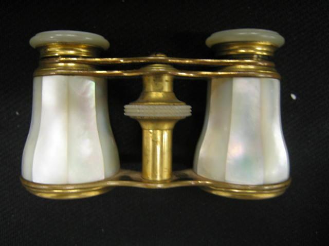 Appraisal: French Opera Glasses Mother-of-Pearl decoration signed LeMaire