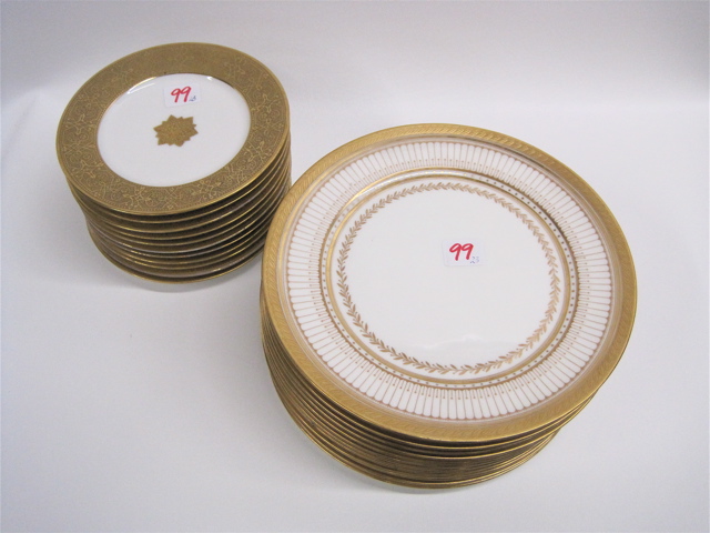 Appraisal: TWENTY-THREE PIECES OF CHINA Includes a set of luncheon plates