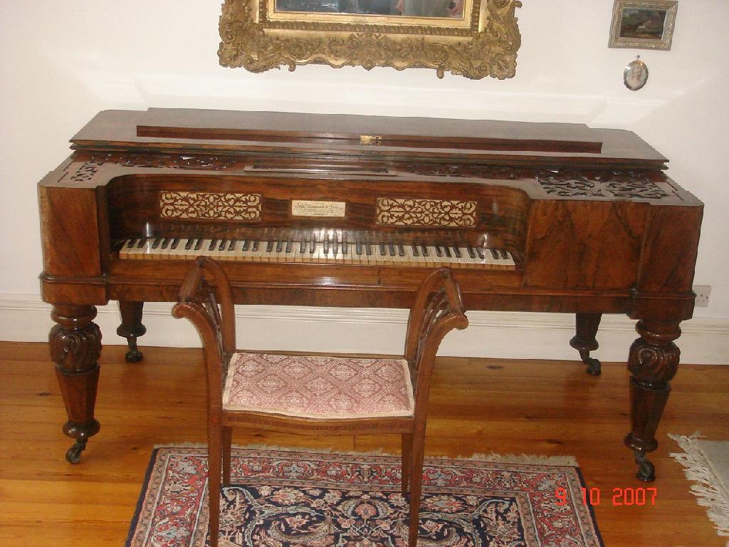 Appraisal: A mid th Century Broadwood Rosewood Square Piano with detachable