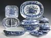 Appraisal: BLUE TRANSFERWARE - Lot of pieces of assorted Staffordshire blue