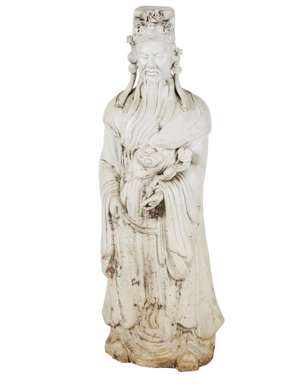 Appraisal: BLANC DE CHINE GUANYIN FIGUREProvenance The Estate of Barbara Beretich