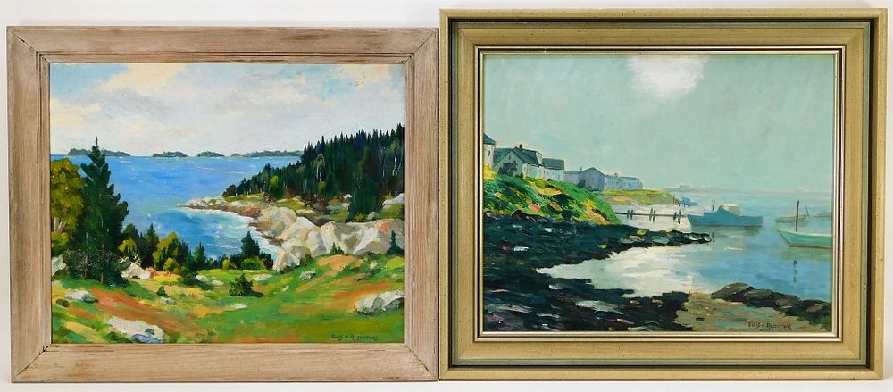 Appraisal: Ellis A Rosenthal Penobscot Maine O C Paintings Rhode Island